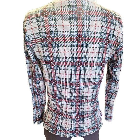 Victoria's Secret waffle thermal Large plaid xmas cotton sleepwear - Picture 2 of 8